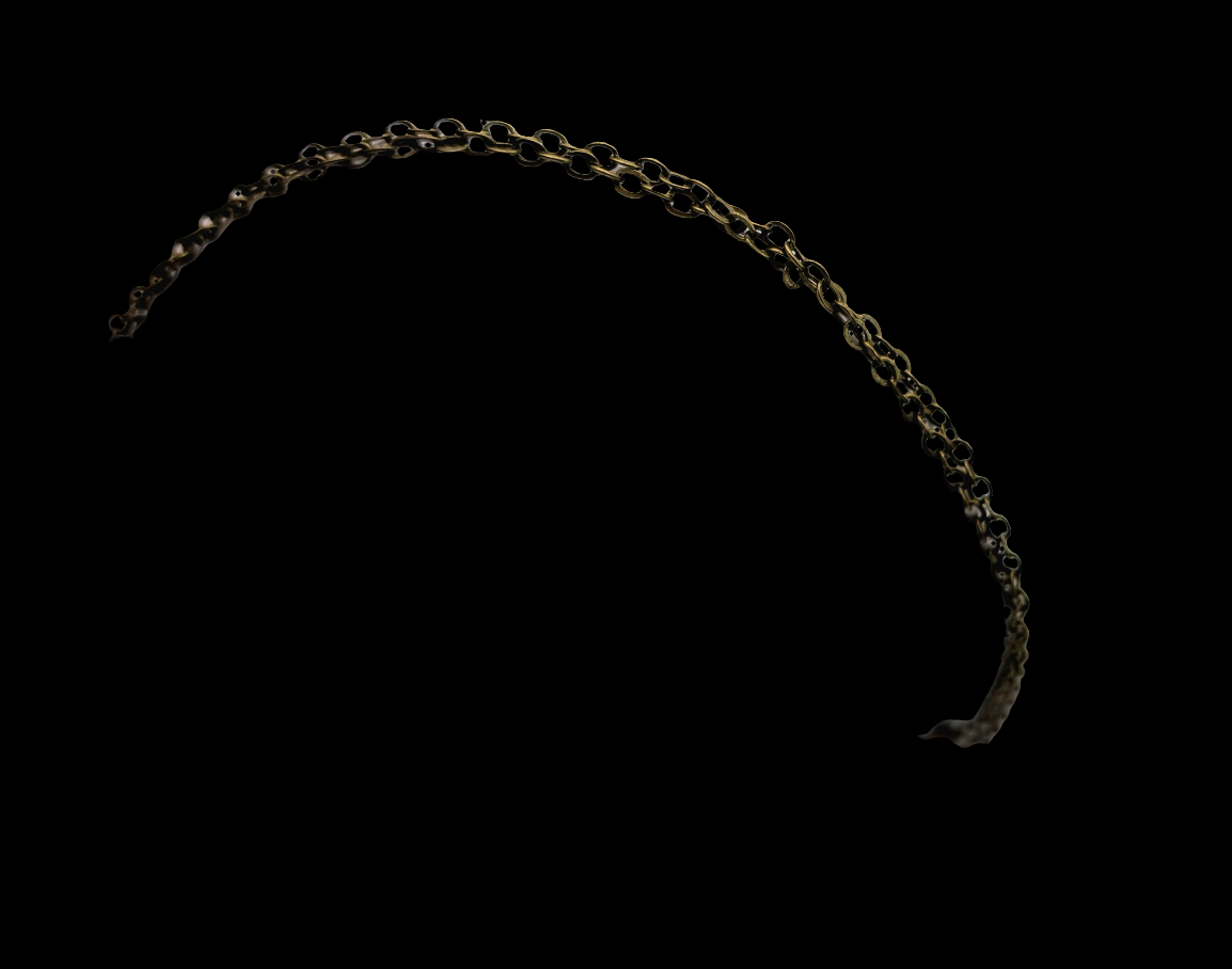 Twisted 2 chain Antiqued Brass Bracelet