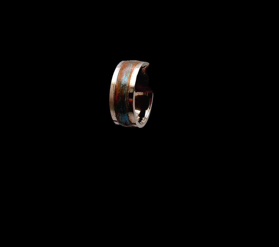 Clay Inlay Ring-Brown