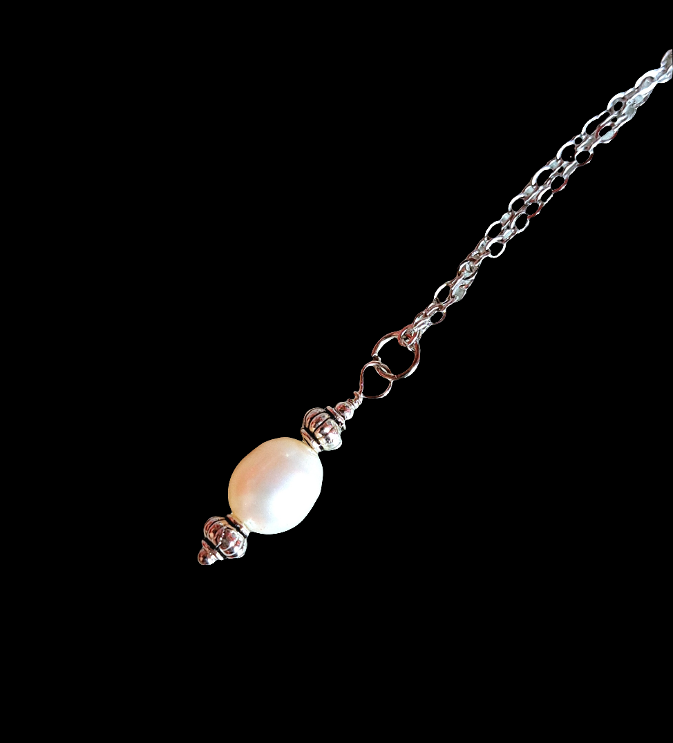 Pearl/Gemstone Drop Pendant