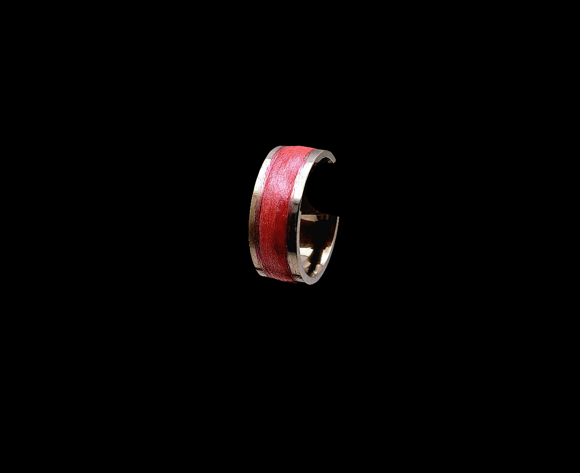 Clay Inlay Ring-Red