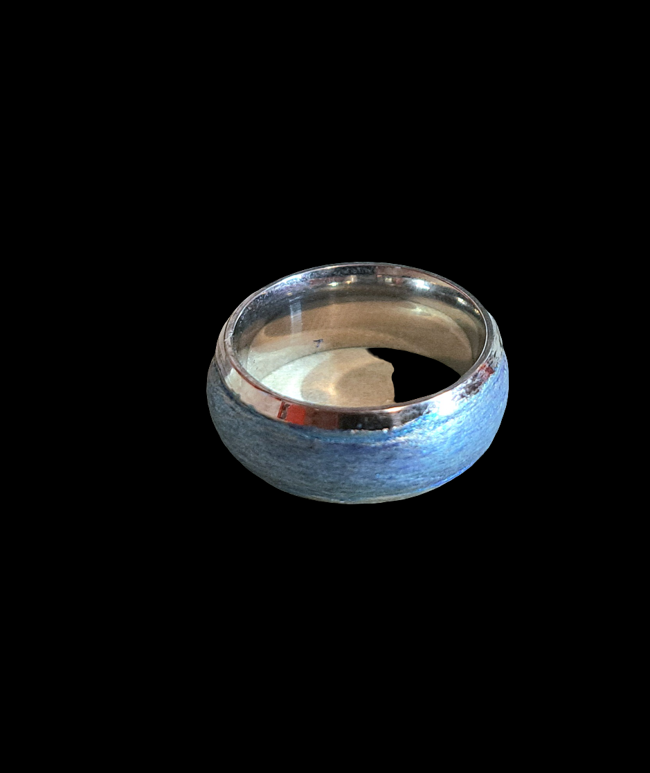 Clay Inlay Ring-Blue