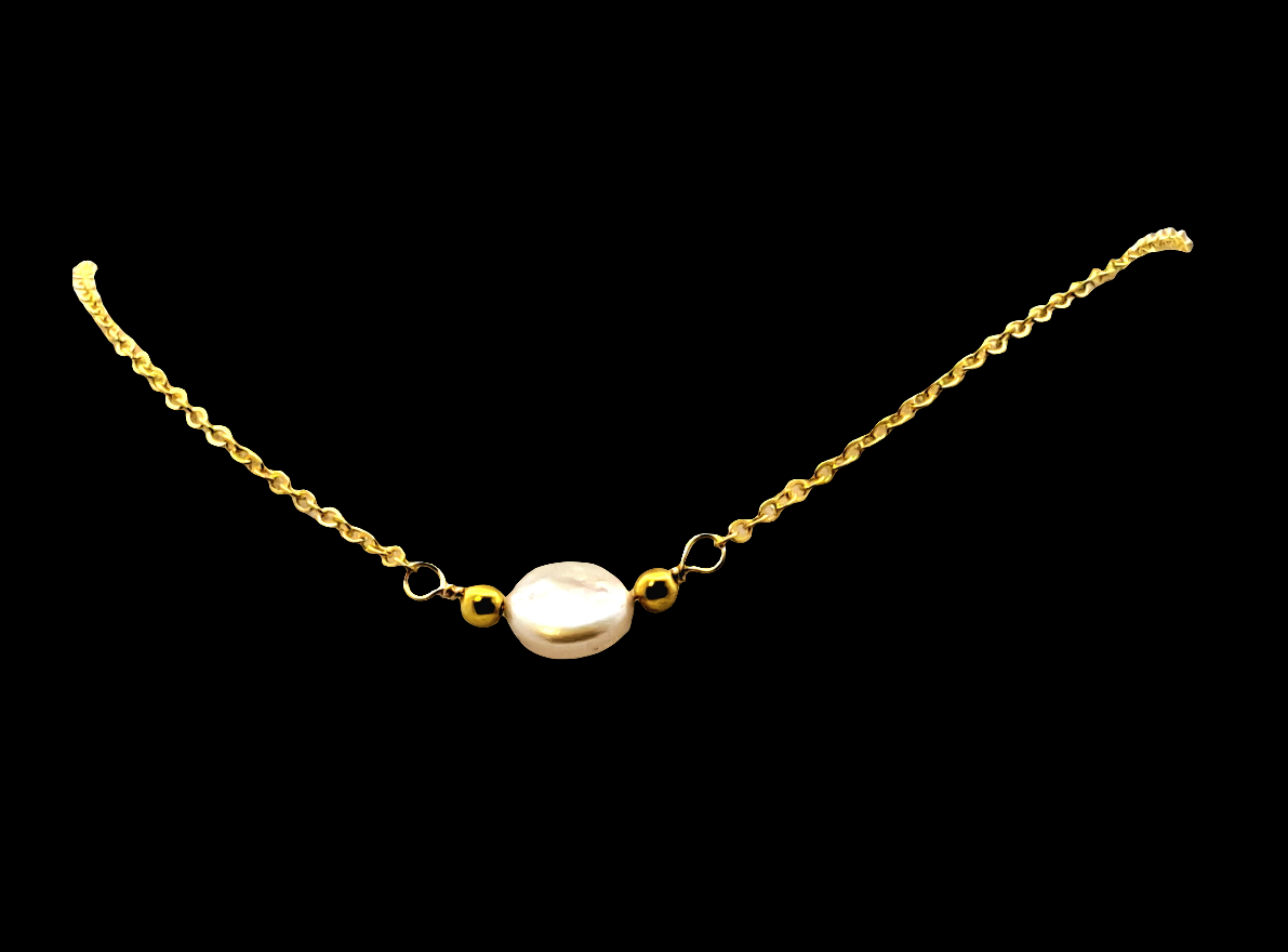 Vintage Freshwater Coin Pearl Necklace