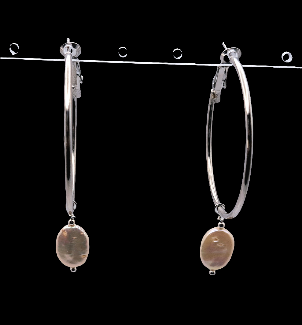 1.5 inch Hoop-Silver