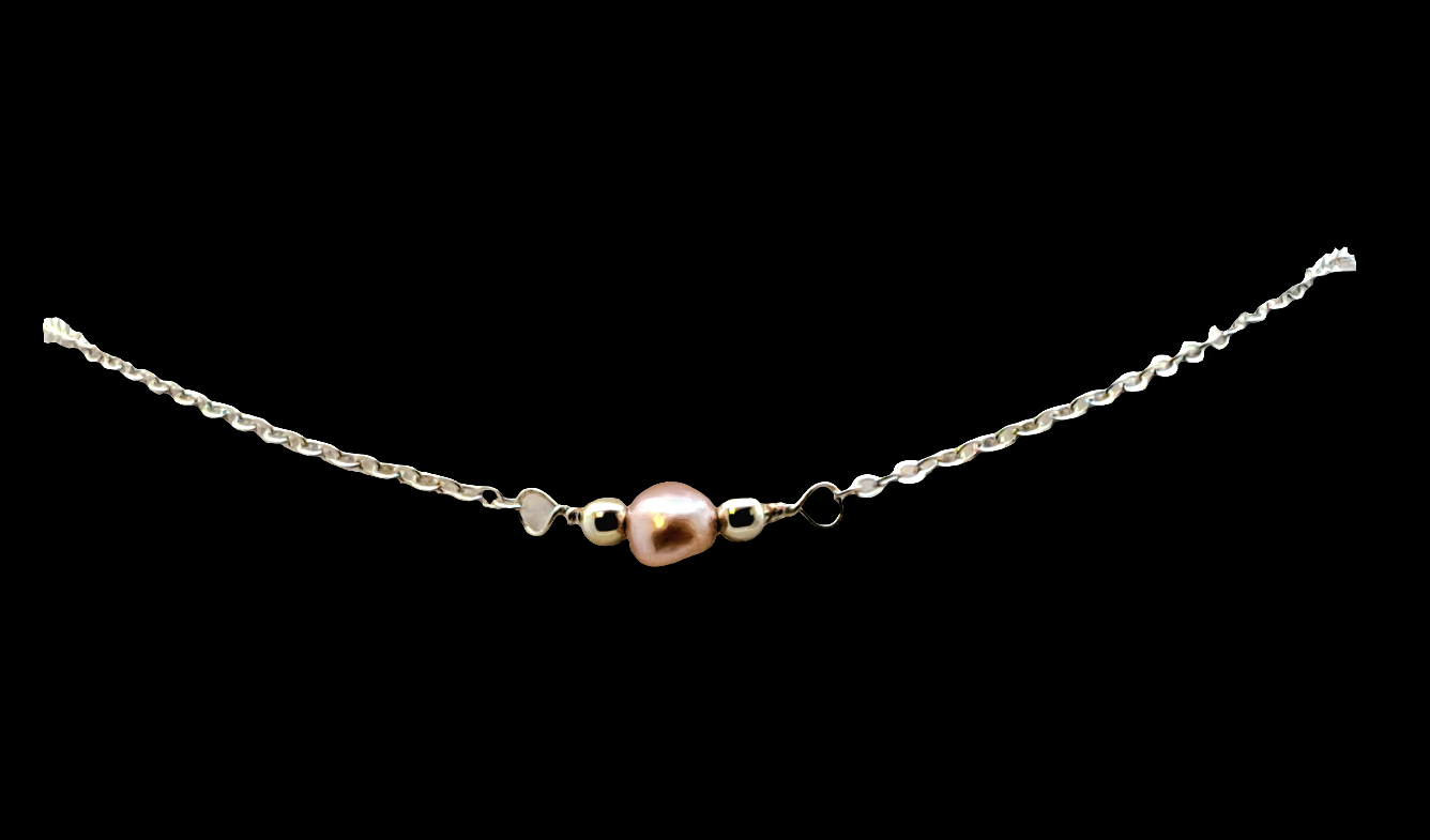 Vintage Freshwater Coloured Pearl Necklace