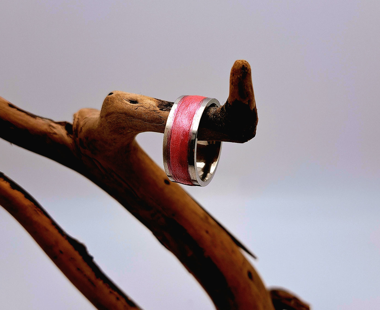 Clay Inlay Ring-Red