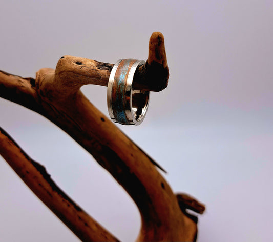 Clay Inlay Ring-Brown