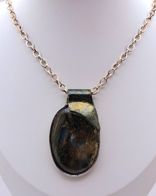 Large Labradorite Pendant