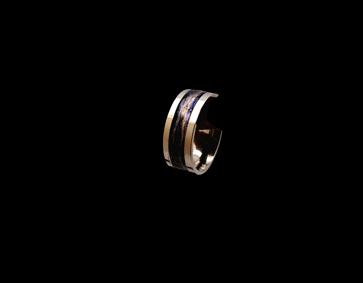 Clay Inlay Ring-Black